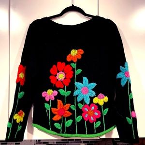 Vintage Camelia Sweater 1970's